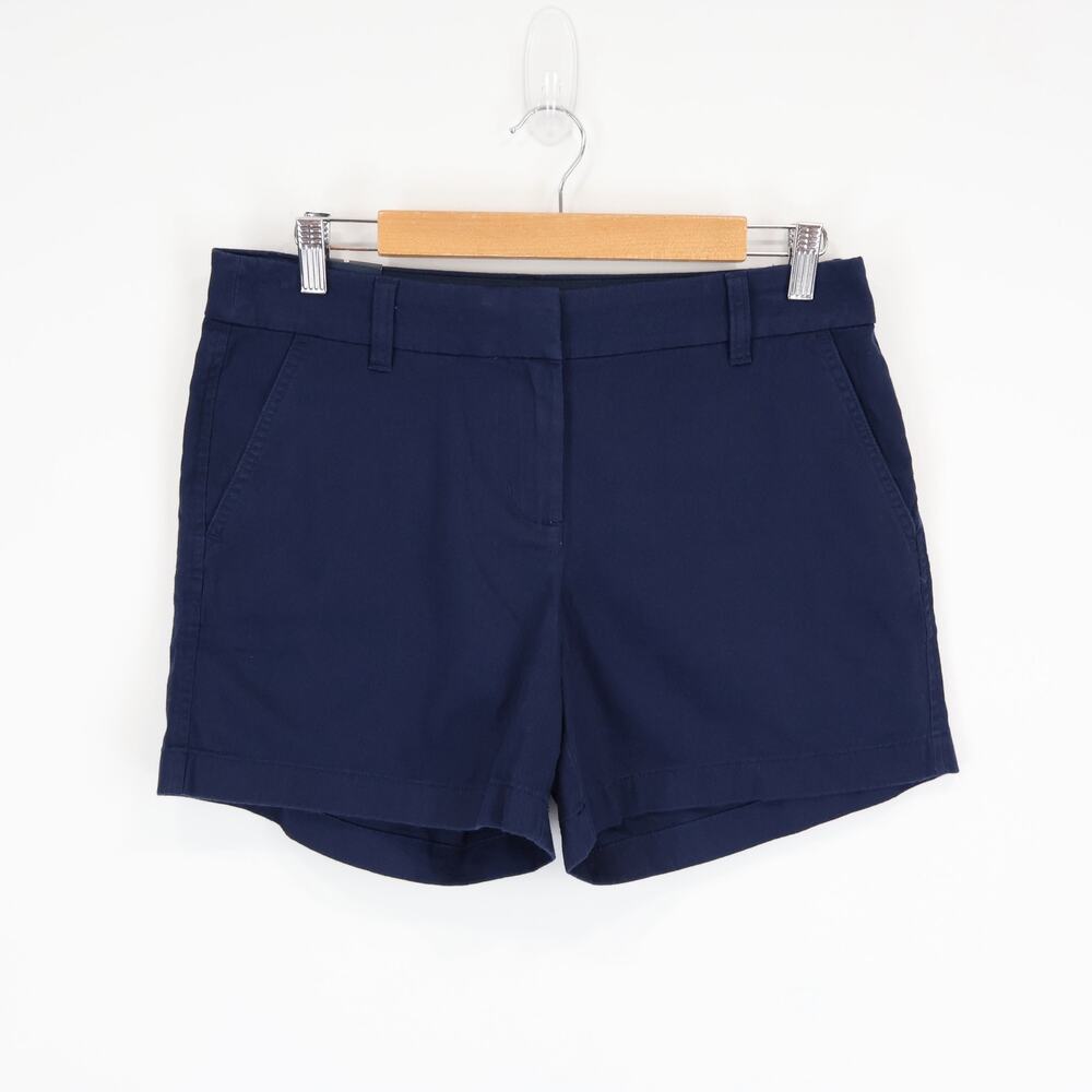 J.Crew Factory 5" Classic Chino Cotton Short Navy Blue Size 6 NWT